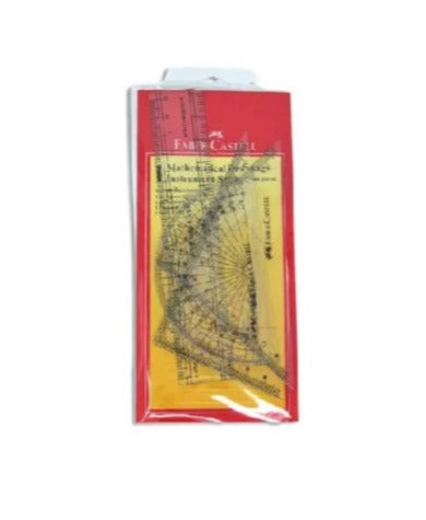 Faber Castell geometrical set - 4 pieces