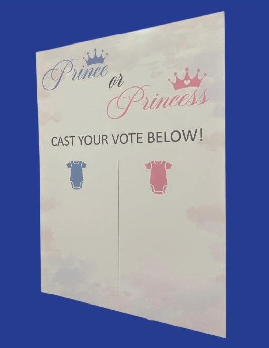 Foam Board gender reveal