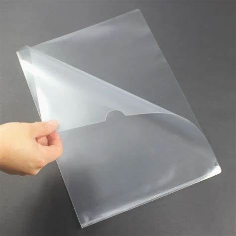 A4 sheet plastic file protector folder